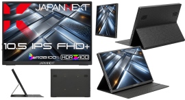 JAPANNEXTが10.5インチ IPSパネル搭載 約300gの薄型軽量を実現したフルHD+モバイルモニターを17,980円で8月27日(木)に発売 JAPANNEXTが10.5インチ IPSパネル搭載 約300gの薄型軽量を実現したフルHD+モバイルモニターを17,980円で8月27日(木)に発売