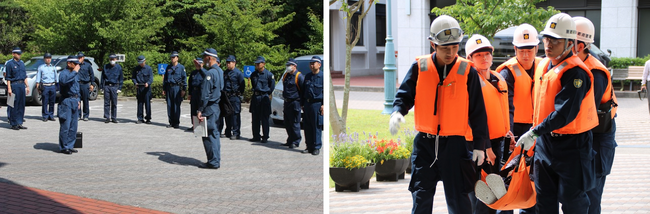 【摂南大学】「災害時における警察署機能移転訓練」を実施