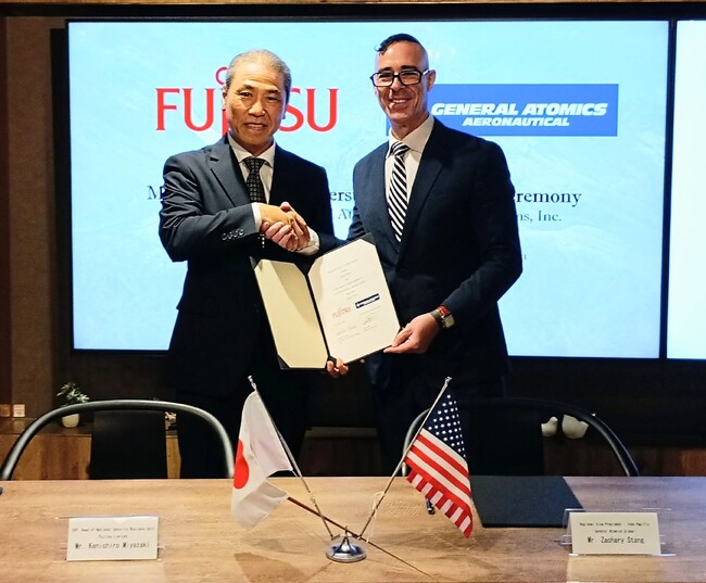 米GA-ASIと富士通、日本における無人航空機システムの整備・運用の体制構築を検討するMOUを締結