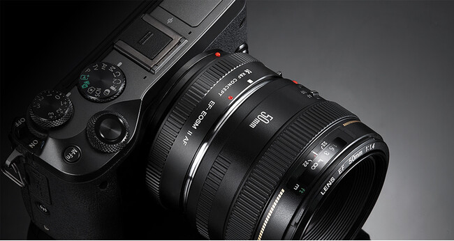手持ちのEFレンズをもう一度活躍させる。AF対応のK&F Concept電子マウントアダプター2種を発売