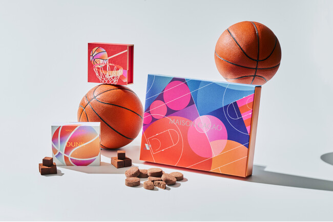 メゾンカカオ、秋の新作コレクション「ART OF PLAY」を9月1日より発売。人生に、もっと遊びを。夢中になる楽しさを、バスケットボールとチョコレートで表現。