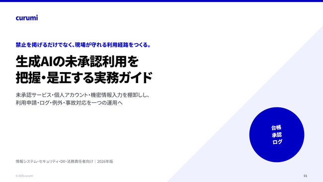 未承認の生成AI利用をどう管理する？機密情報・個人情報・利用申請をつなぐ実務ガイドを無料公開