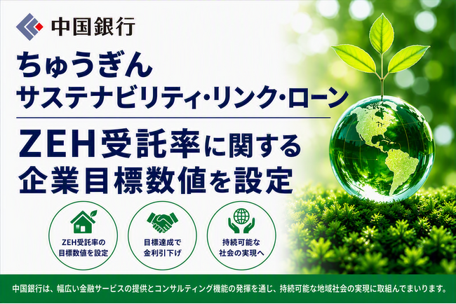 【持続可能な地域社会の実現へ】ちゅうぎんサステナビリティ・リンク・ローンの実行（ヤマト住建株式会社）
