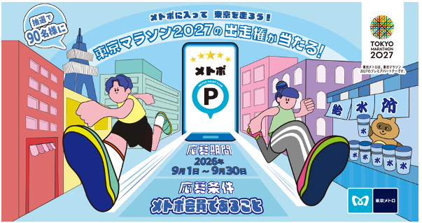 メトポ×東京マラソン2027出走権キャンペーンを実施!