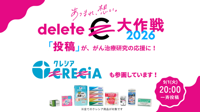 投稿が応援に！「#deleteC大作戦」へ参画！CRECIAやSCOTTIEの”C”を消してご参加ください！