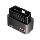 OBD-USB01 本体。USB Type-AとType-Cの2ポートを搭載 OBD-USB01 本体。USB Type-AとType-Cの2ポートを搭載