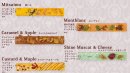 秋らしい味わいの5種類 秋らしい味わいの5種類