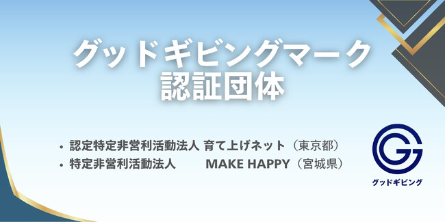 NPOの信頼性を「見える化」するグッドギビングマーク、新たに２団体が取得【認証団体は累計41団体に】