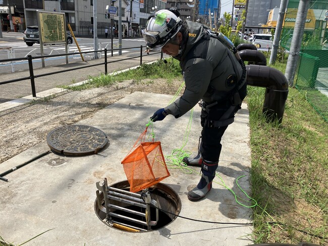 千葉市豪雨災害で被害を受けた排水路調査を実施