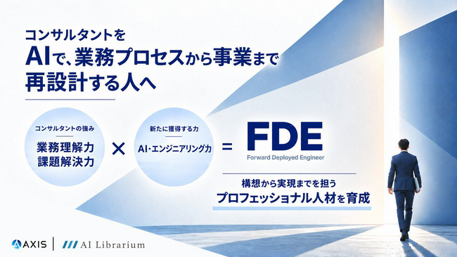 アクシスコンサルティングとAI Librarium、コンサルタントを「FDE」へ育成する新プログラムを開始