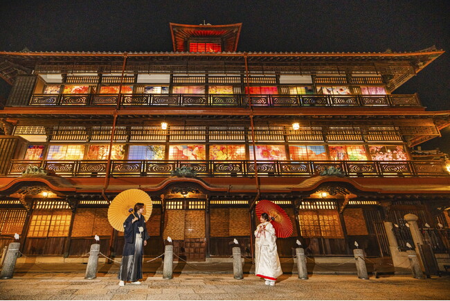「ワタベウェディング 松山フォトスタジオ」期間限定新プラン「道後温泉周辺ナイトフォトプラン」2026年9月1日より販売開始