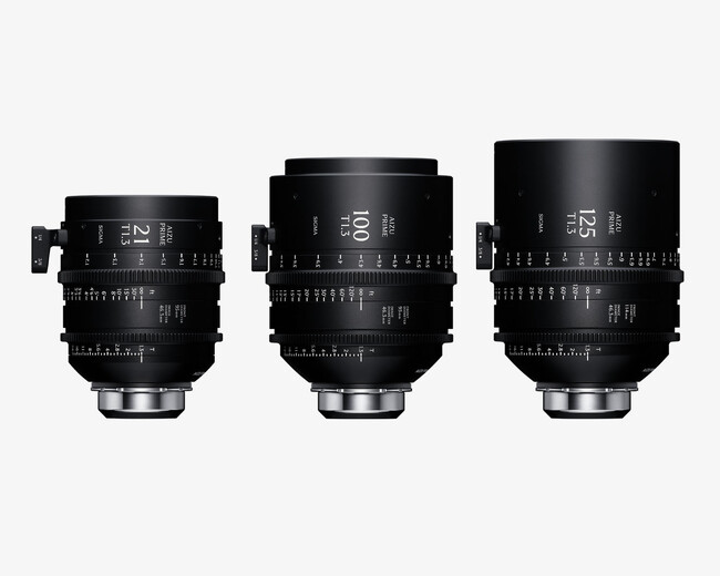 Sigma Aizu Prime Line『21mm T1.3 LF、100mm T1.3 LF、125mm T1.3 LF』発表および発売時期決定のお知らせ