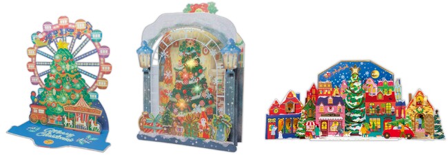 光る・鳴る・飾れる！ ホリデーギフトにも最適なクリスマスオルゴールカードが日本ホールマークから発売