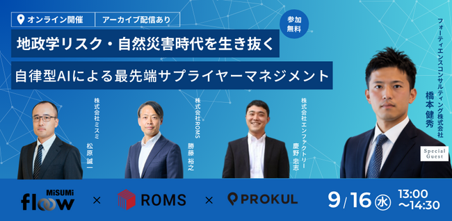 地政学リスク・自然災害時代を生き抜く 自律型AIによる最先端サプライヤーマネジメント