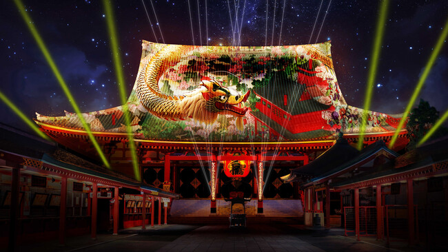一旗プロデュース「ASAKUSA CULTURE & LIGHTS 2026」を10月30日～11月3日まで開催。浅草寺本堂・宝蔵門に1400年の歴史文化をテーマとするプロジェクションマッピング投影。