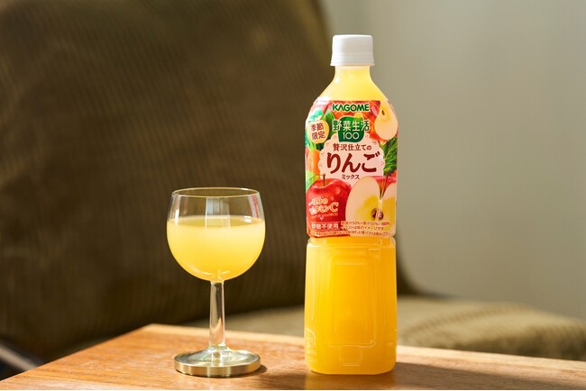 季節限定のおいしさを家族みんなでお楽しみいただけます季節限定「野菜生活100 贅沢仕立てのりんごミックス」新発売