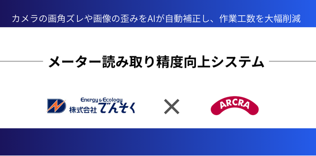 株式会社でんそくと株式会社ARCRA、AIによる歪み・画角ズレ自動補正技術を活用したメーター自動読み取りシステムを共同開発