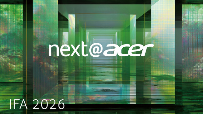 Acer、IFA 2026でAI、ゲーミング、ディスプレイ、タブレットなど幅広い新製品を発表