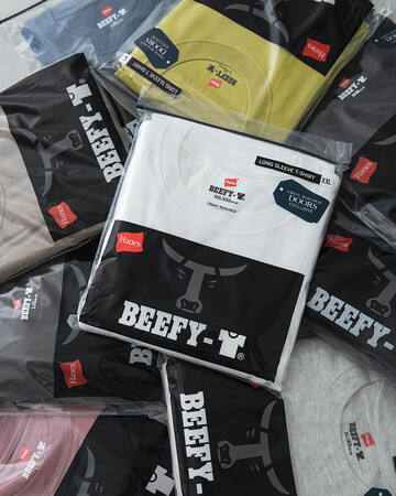 DOORSオリジナルフィットのHanes(R)別注「BEEFY-T(R)」長袖が全9色で登場！