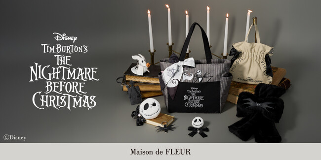 【Maison de FLEUR】「ティム・バートン ナイトメアー・ビフォア・クリスマス」が登場！ハロウィンシーズンを彩るダークな世界観をまとったコレクション