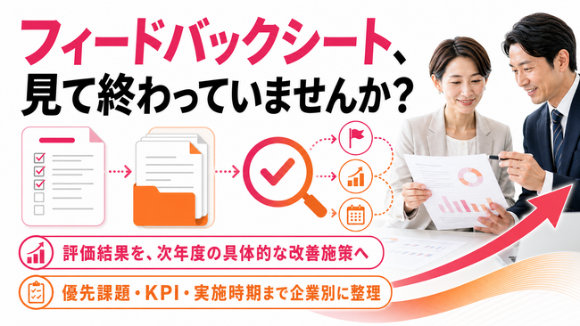【前年度結果を次年度改善へ】健康経営のフィードバックシートを活用した改善支援を提供開始