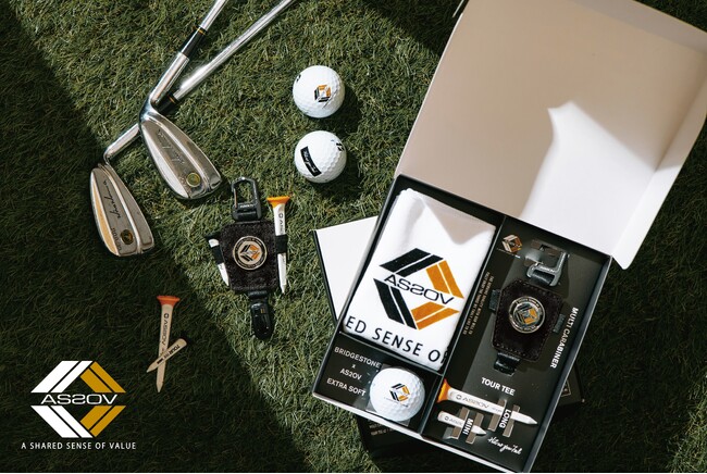 【AS2OV GOLF】ゴルフコンペ景品やプレゼントの決定版ゴルフの必需品4アイテムを凝縮した専用ギフトボックスを発売