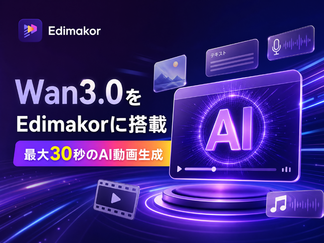 Wan3.0をHitPaw Edimakorに搭載｜最大30秒のAI動画生成に対応、人気のAIダンステンプレートも10種類以上追加