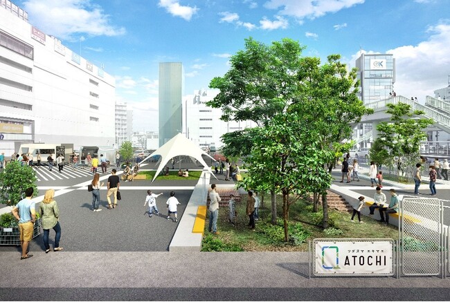 JR津田沼駅前「津田沼PARCO」跡地 将来的な開発までの期間を暫定活用　約2,800平方メートル の敷地に、地域の賑わいと交流を創出する広場が誕生