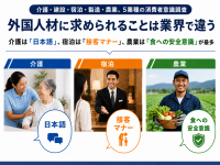 外国人材に求める要素は業界ごとに異なることが判明　5業種の消費者意識調査結果を発表
