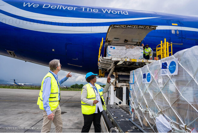 ネパール土石流　緊急支援物資がカトマンズに到着　ユニセフ「自然災害緊急募金」受付中 【プレスリリース】
