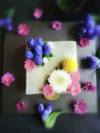 栗と抹茶の浮島に、あんクリームで秋の草花を表現　新ブランド「季花」、ケーキ「花暦〈秋〉」を9月14日発売