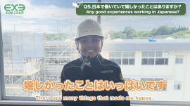 【派遣雇用から直接雇用へ 外国人女性施工管理者が学校改修工事で写真管理を担当】 【派遣雇用から直接雇用へ 外国人女性施工管理者が学校改修工事で写真管理を担当】