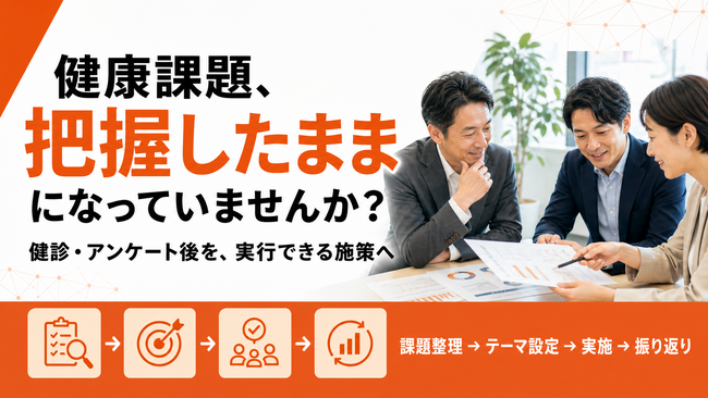 【健診・従業員アンケート後の健康施策】実行支援を開始