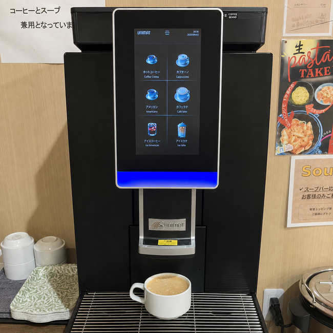 鹿児島・日置市「魔法のパスタ伊集院店」、コーヒーマシンを刷新　カプチーノやカフェラテなどが新登場