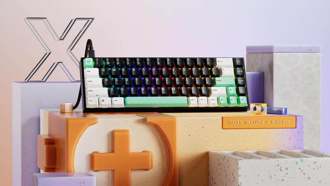 あなたのキーボード。あなたのルール。Razer、65%レイアウトのゲーミングキーボード「Razer Reclusa X Mini 65%」を発表