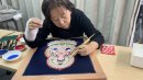 利き腕骨折時の製作風景 利き腕骨折時の製作風景
