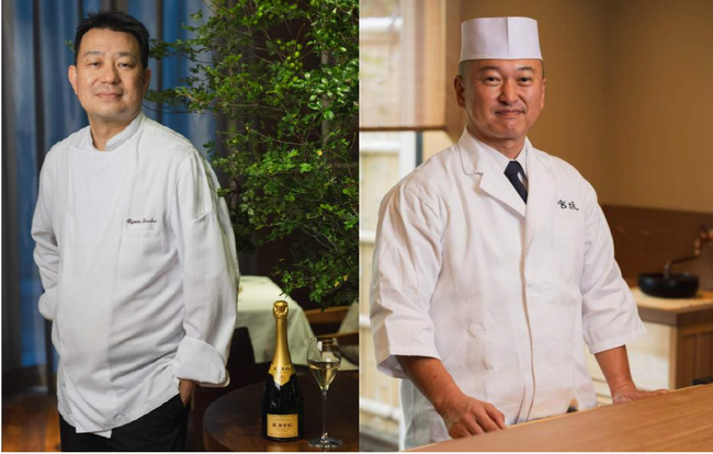「KRUG FOUR HANDS DINNER」を二夜限定で開催 「Restaurant Ryuzu」飯塚隆太氏と日本料理「宮坂」宮坂展央氏が共演