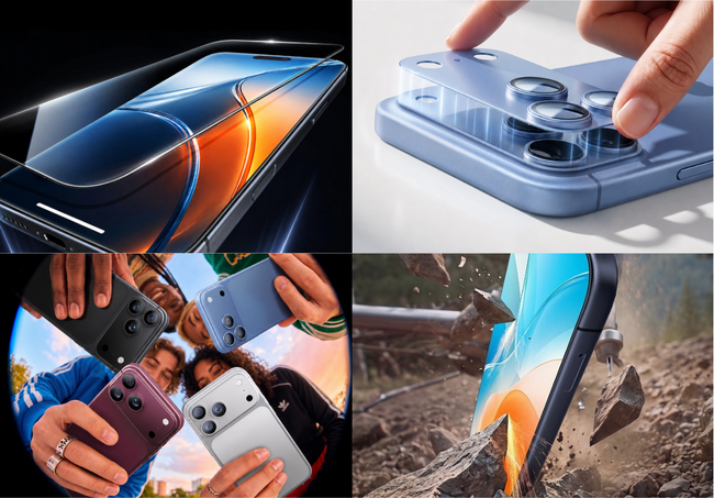 TORRAS、iPhone 18 Pro / Pro Max対応　画面・カメラ保護フィルム4製品を同時発売！