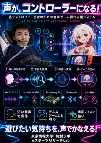 【東京情報大学】筋ジストロフィー患者のための音声ゲーム操作支援システムを開発