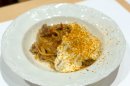 『マンチーニ社リングイネ シャコのトマトソースとホタテのクリームカボチャ節』 『マンチーニ社リングイネ シャコのトマトソースとホタテのクリームカボチャ節』