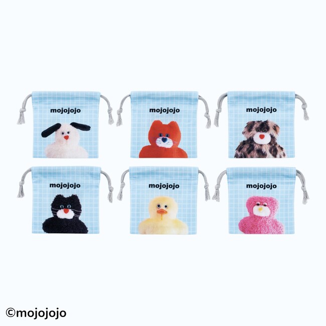 【mojojojo】トレンドのID Photoデザインが可愛い！開けるまでお楽しみのブラインドパッケージ仕様の巾着Sと、全種類を一気にコンプリートできるBOXがスケーターより発売中！