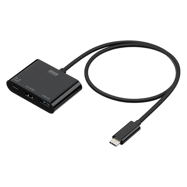 充電+USB Aもこれ1つでできる。USB-C HDMI変換アダプタを発売