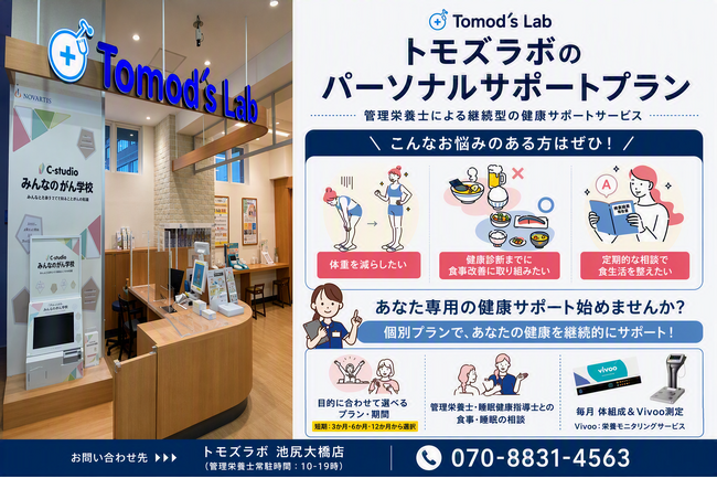 トモズラボ、管理栄養士・睡眠健康指導士が伴走する　「パーソナルサポートプラン」を提供