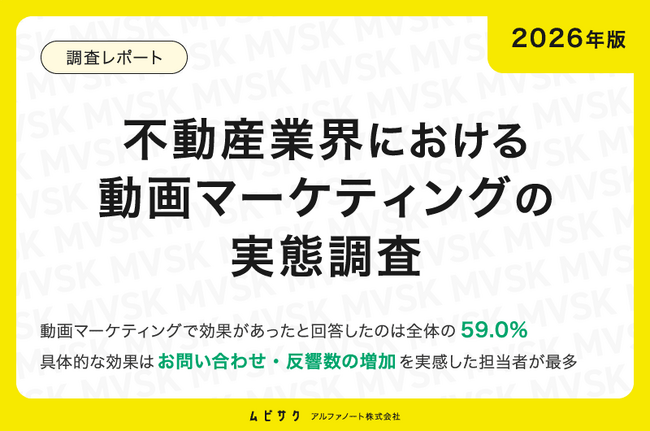 【2026年版】不動産業界における動画マーケティングの実態調査｜来期以降は「物件紹介・ルームツアー動画」の制作予定が最多