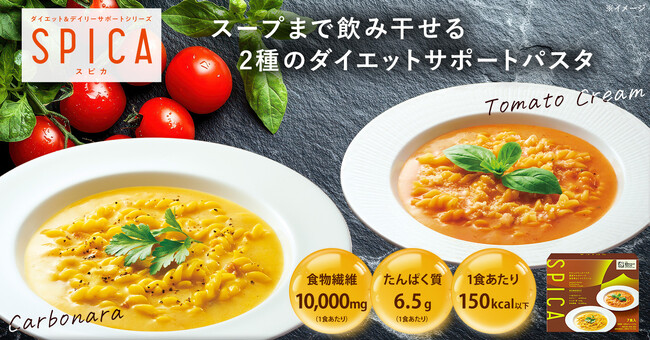スープまで飲み干していい。“我慢しないダイエット”をサポート マツキヨココカラのダイエット＆デイリーケアブランド「SPICA」より独自素材をスープに配合した「スピカ わたしよろこぶパスタ」が新登場