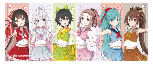 9月19日　温泉むすめ新商品発売決定！　 SPRiNGS、 VUCCAチアVer．集合フェイスタオル