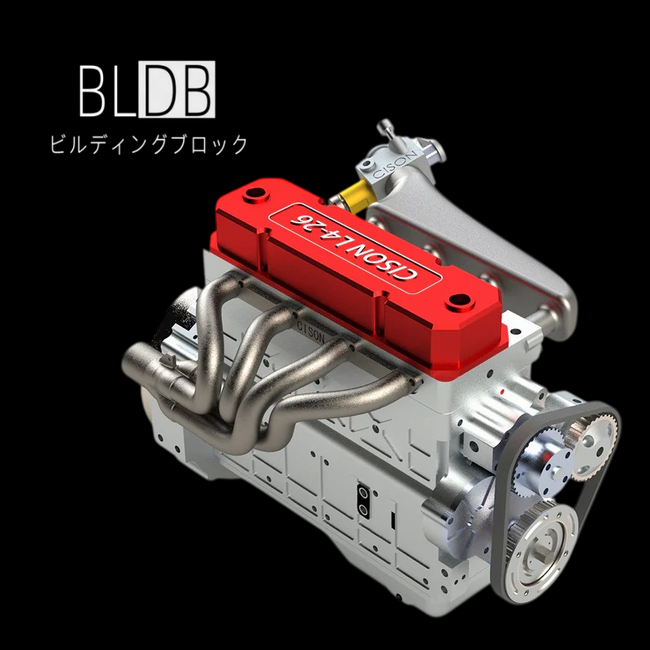 飾って終わらない17.5cc直列4気筒。BLDB、実動OHVガソリンエンジン「CISON L4-175-OHV」を発売