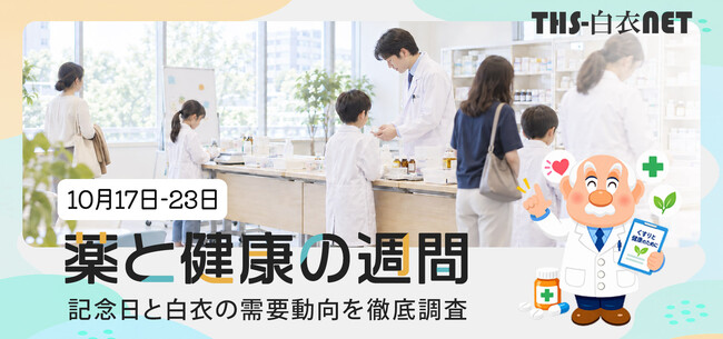 子ども用使い捨て白衣の購入は7～10月に集中、1注文あたりの平均購入枚数は3年間で35.2枚から43.2枚に増加。THS-白衣NETが自社データを調査
