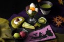 源氏物語 秋の抹茶スイーツプレート(むらさきみどり) 源氏物語 秋の抹茶スイーツプレート(むらさきみどり)