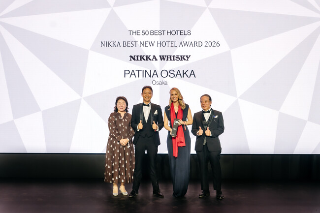 パティーナ大阪、The 50 Best Hotels 2026で世界第33位に選出、特別賞「Nikka Best New Hotel Award 2026」を受賞